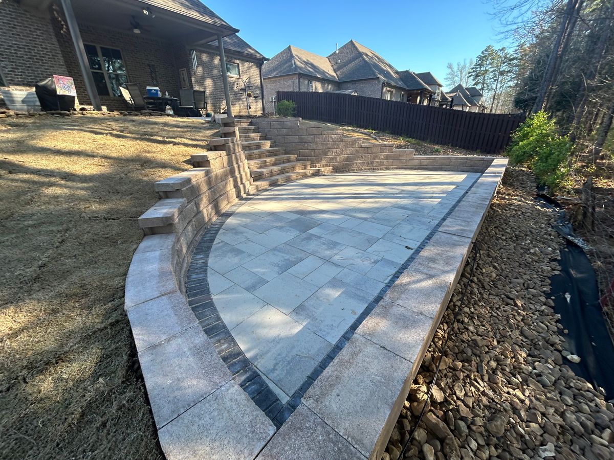 Patio Design & Construction for Greenscape Solutions in Milan, TN