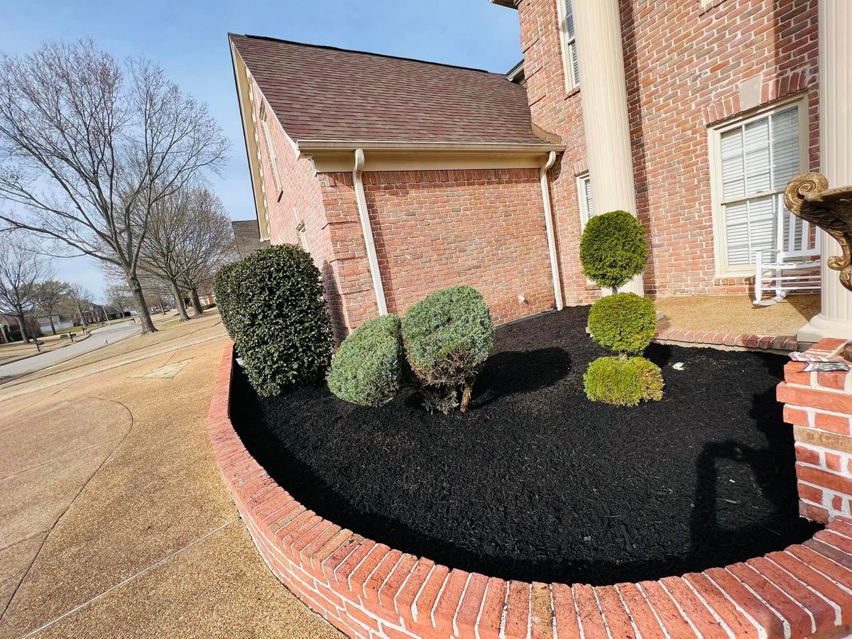 Mulch Installation for Sanchez Z. Landscaping in Memphis, TN