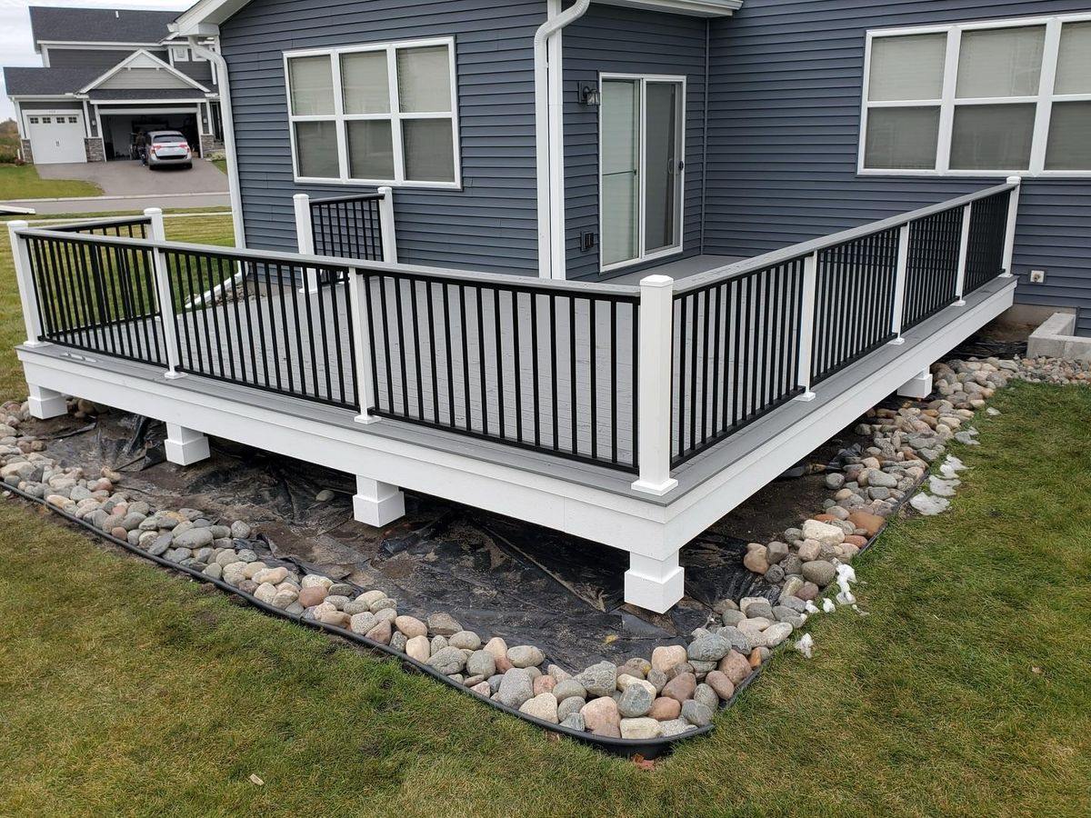 New Deck Construction for Radke Deck Works & Remodeling in Elk River, MN