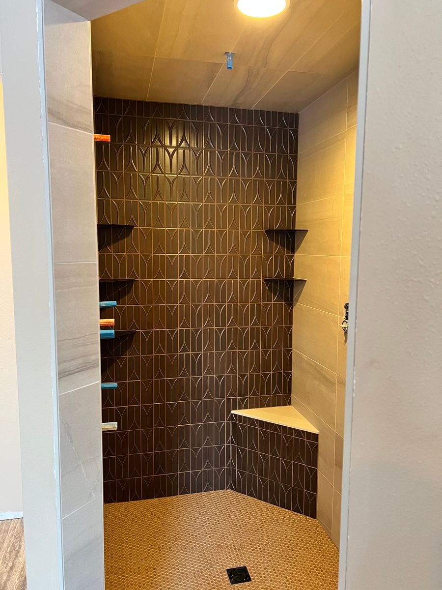 Bathroom Tiling for R. Royal Floors in Royalton, MN