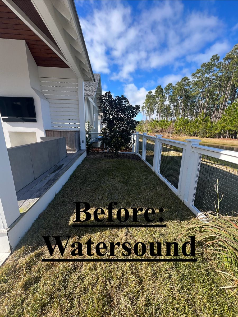 Full scale landscape design projects for Everything for the Home Inc. in Santa Rosa Beach, FL