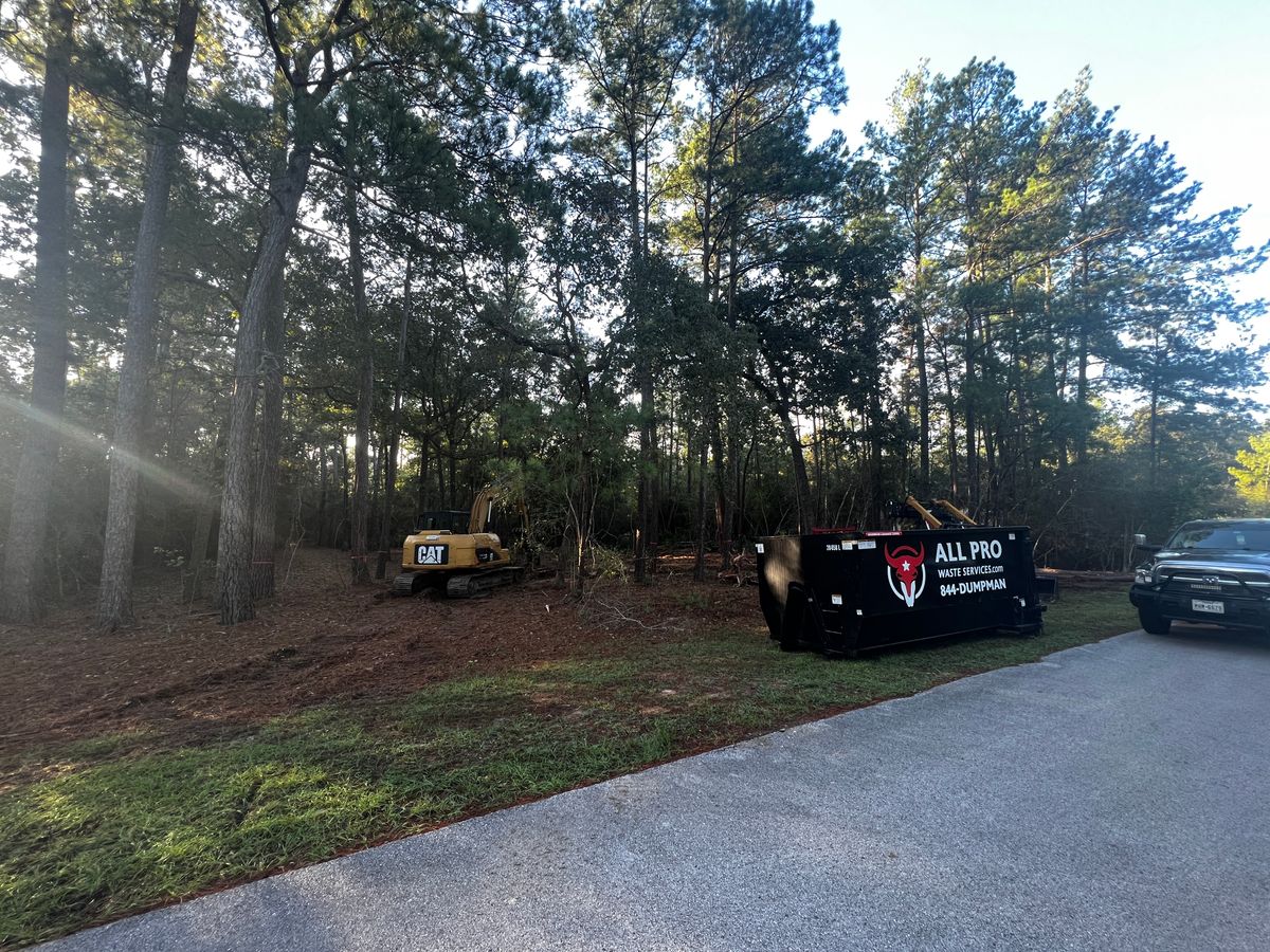 Land Clearing for Arnold Construction in Magnolia, TX