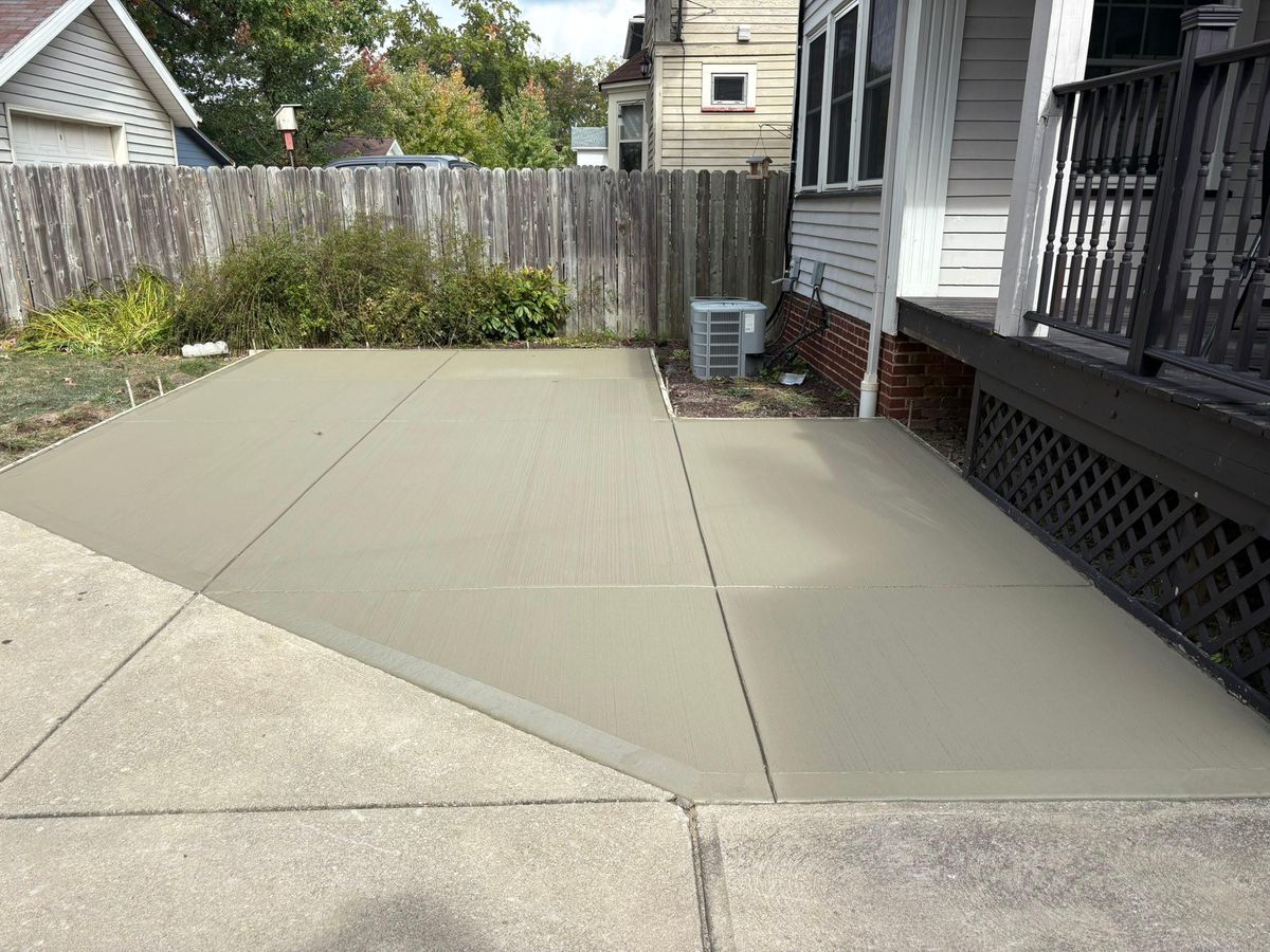 Driveway tear out and replacement for Concrete Pros, LLC in Lorain, OH