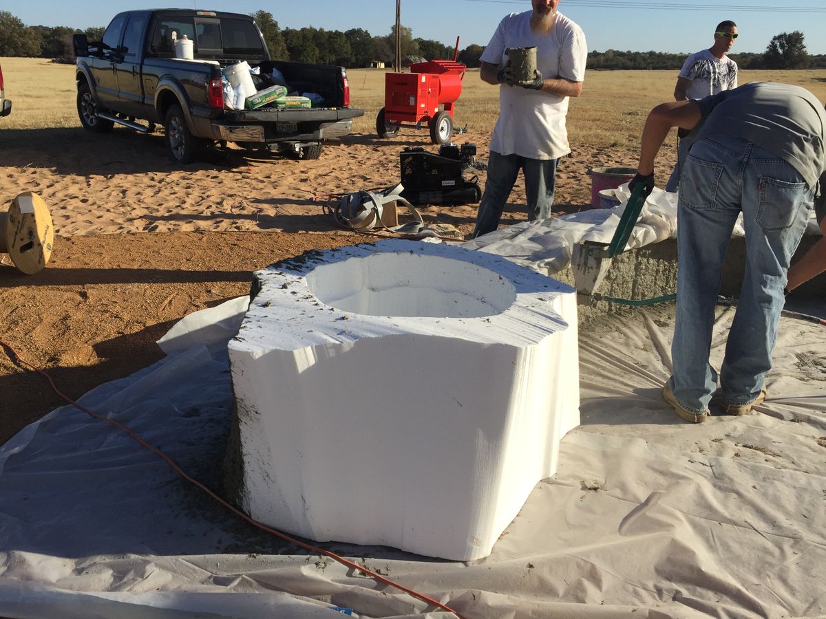 Custom Carved Concrete for Texas Curb N Borders in Houston, TX