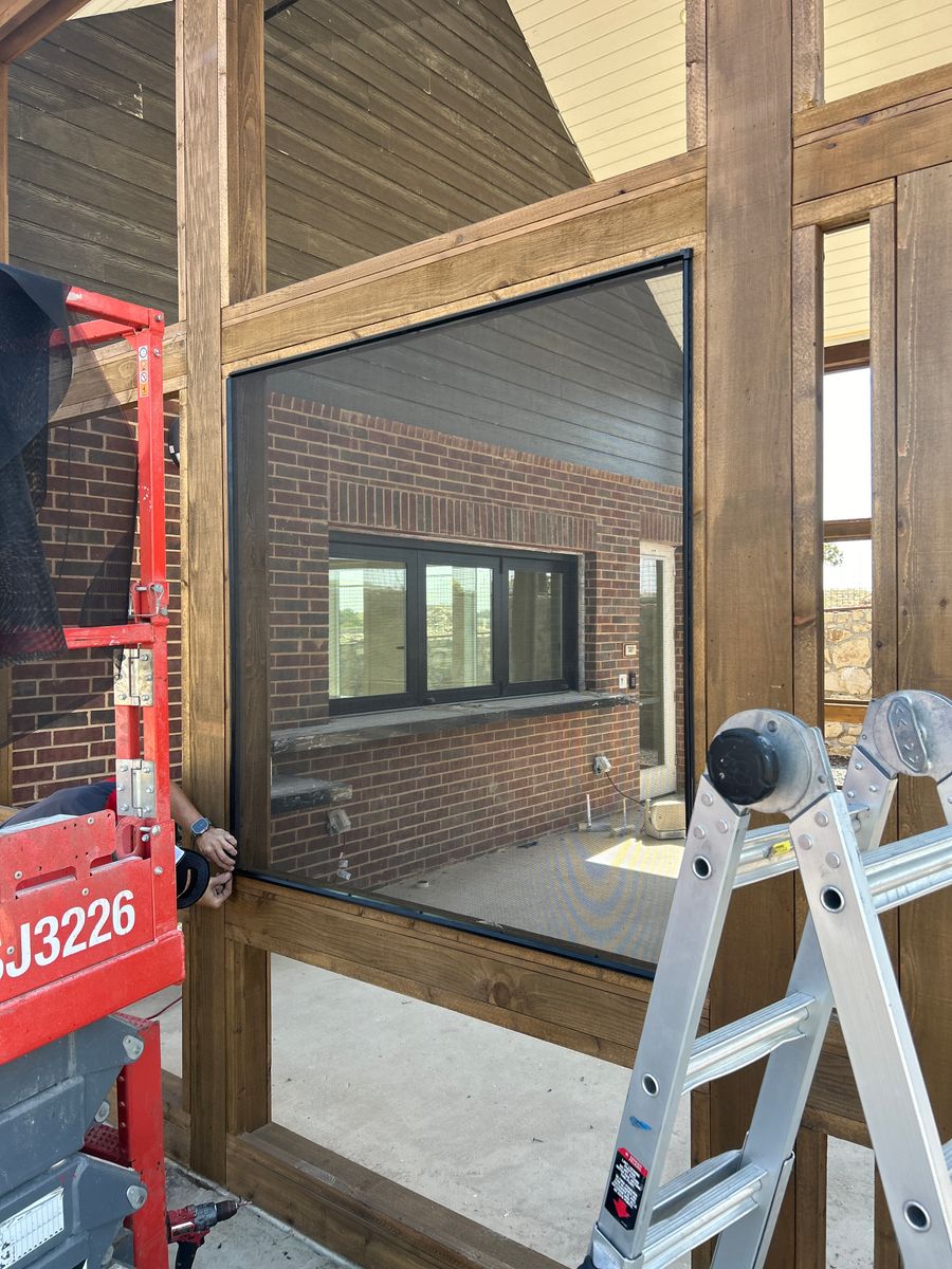 Blinds or Electronic Roller Shade installation for Light It Up AV and Turf in Keller, TX