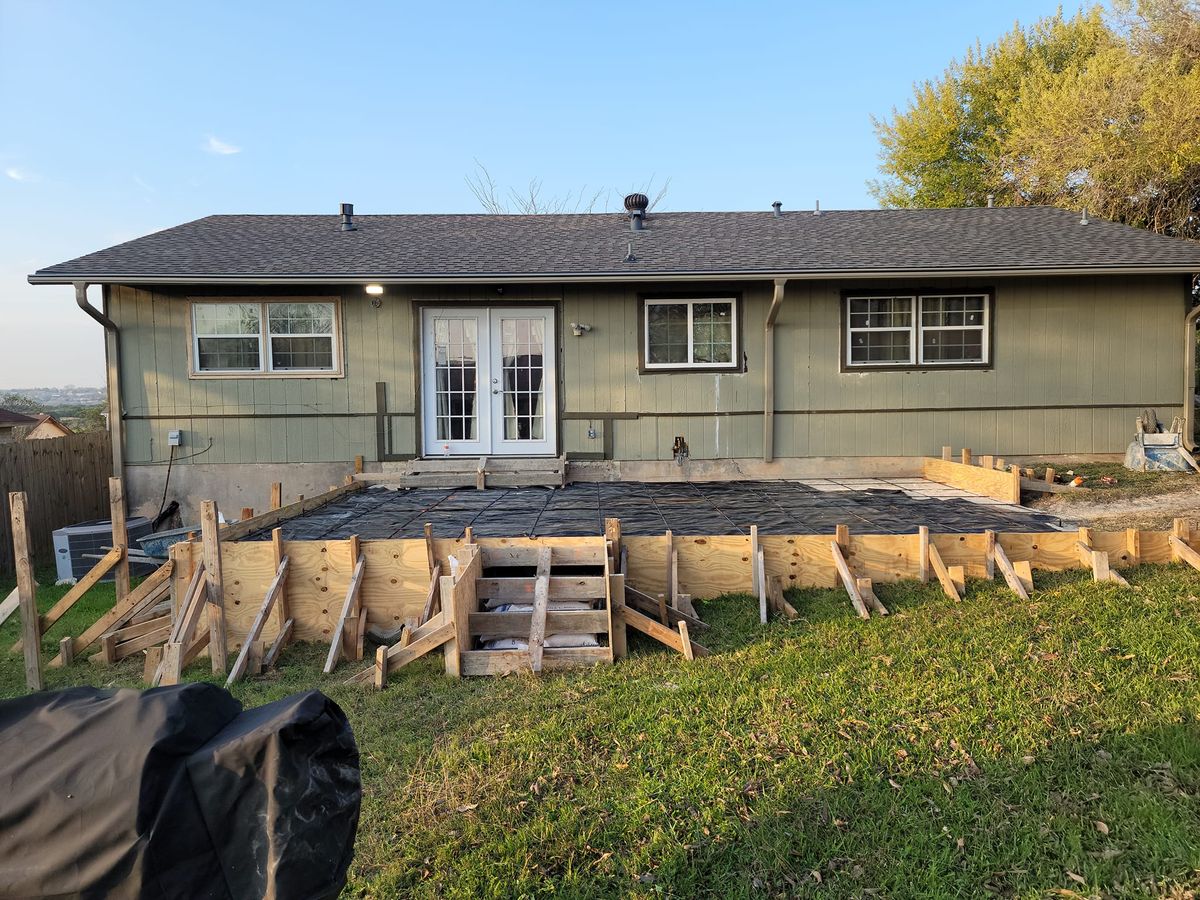 Concrete Patios for Affordable Concrete Specialist in Round Rock, TX