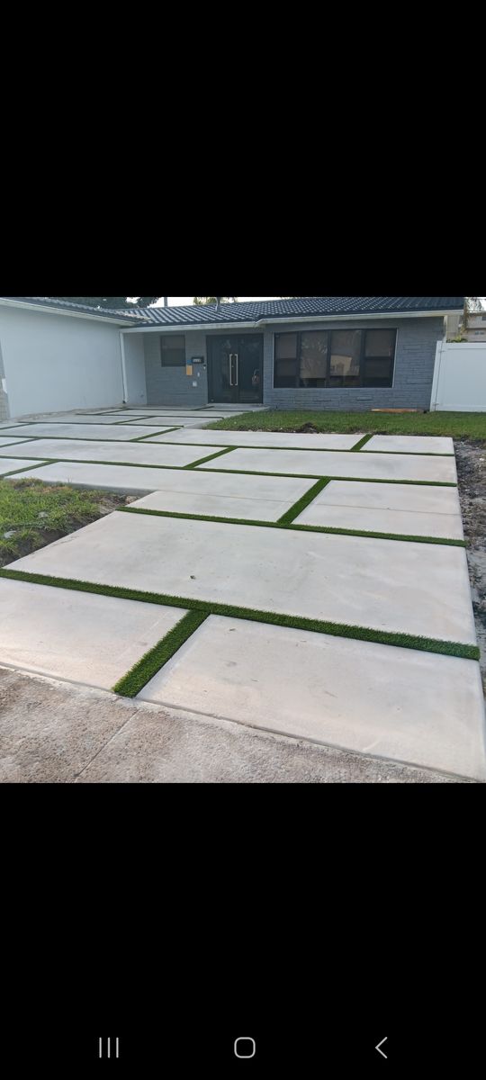 Driveway and Sidewalk Cleaning for AJ's Pressure Cleaning & Painting in Pembroke Pines, FL