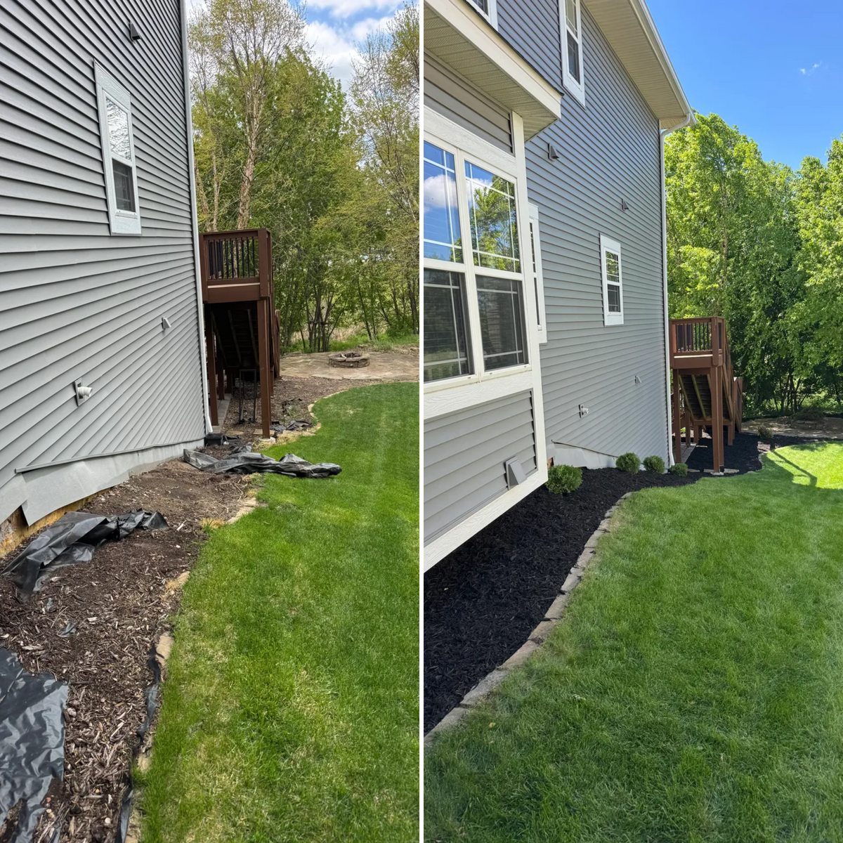 Mulch and Rock Installation for Bubba’s Seasonal Services in Buffalo, MN