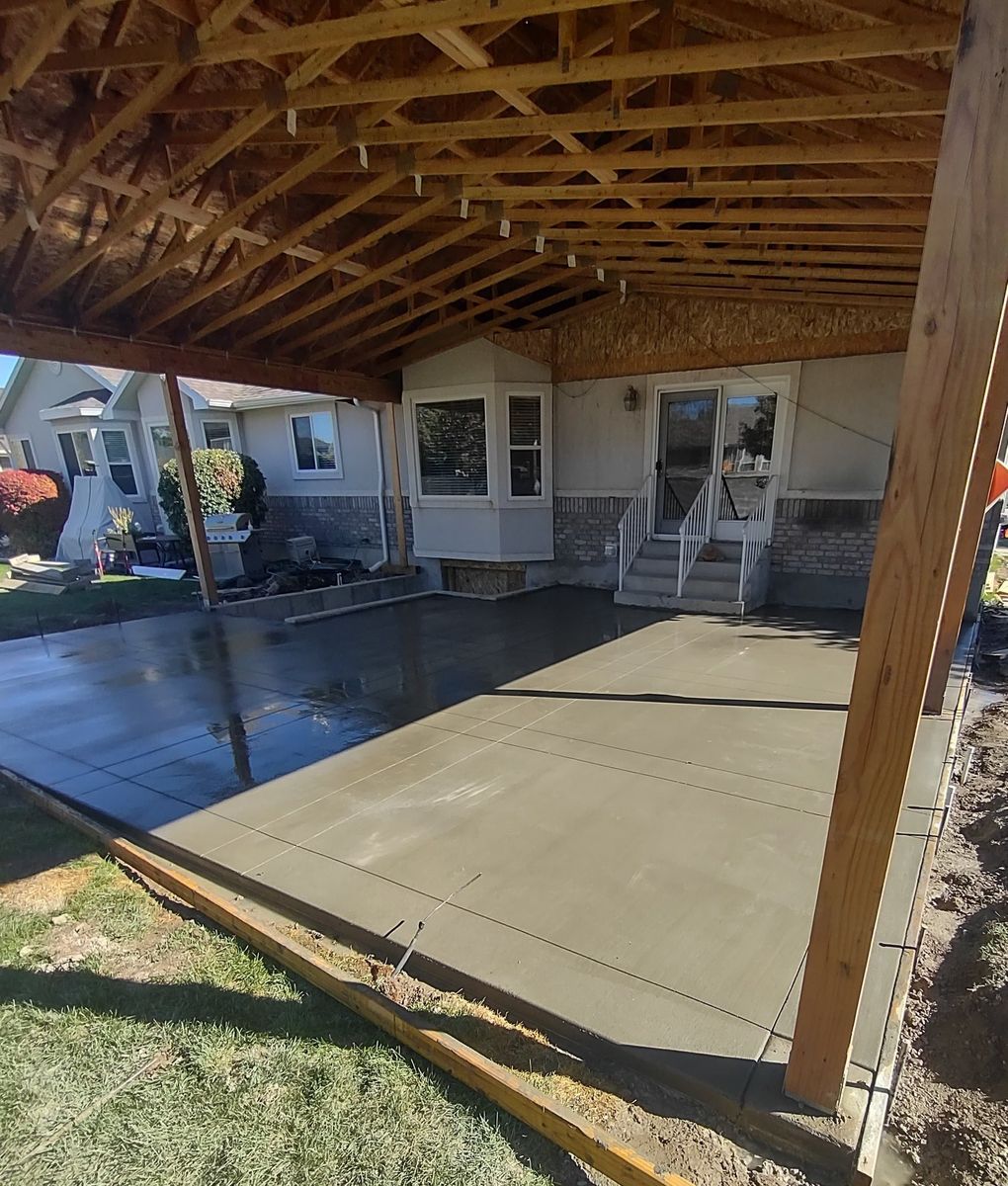 Patio Design & Installation for CTE Concrete in Kaysville, UT