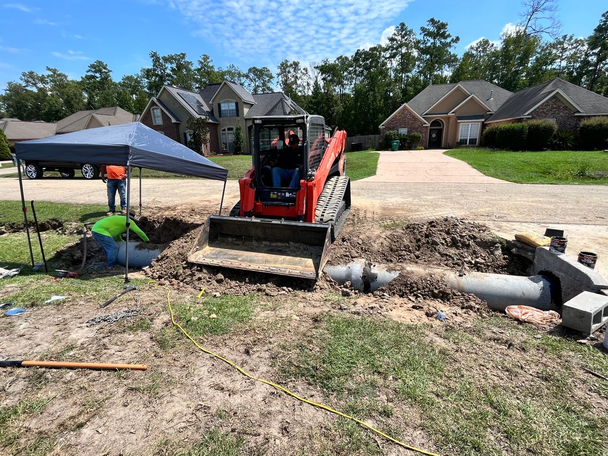 Drainage Systems for Gonzales Construction in Picayune, MS