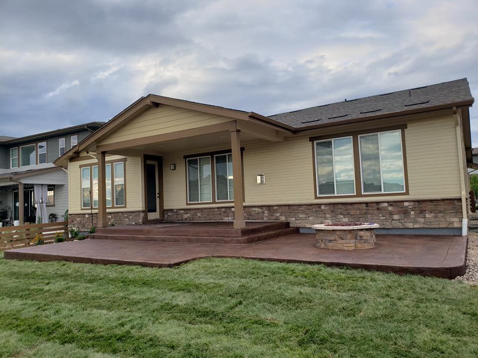 Stamped Concrete Installation for RT Custom Concrete LLC in Longmont, CO