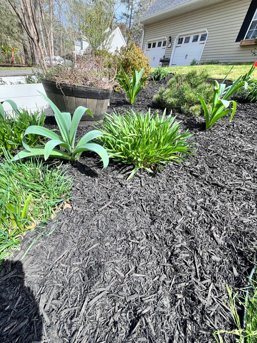 Mulching for John Page Landscaping in St. Mary's County, MD