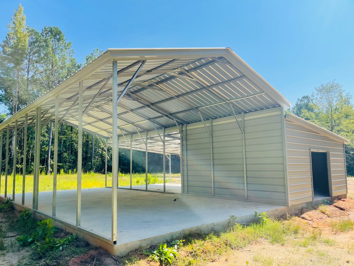 Carport for Elite Custom Metal Structures in Belmont, MS