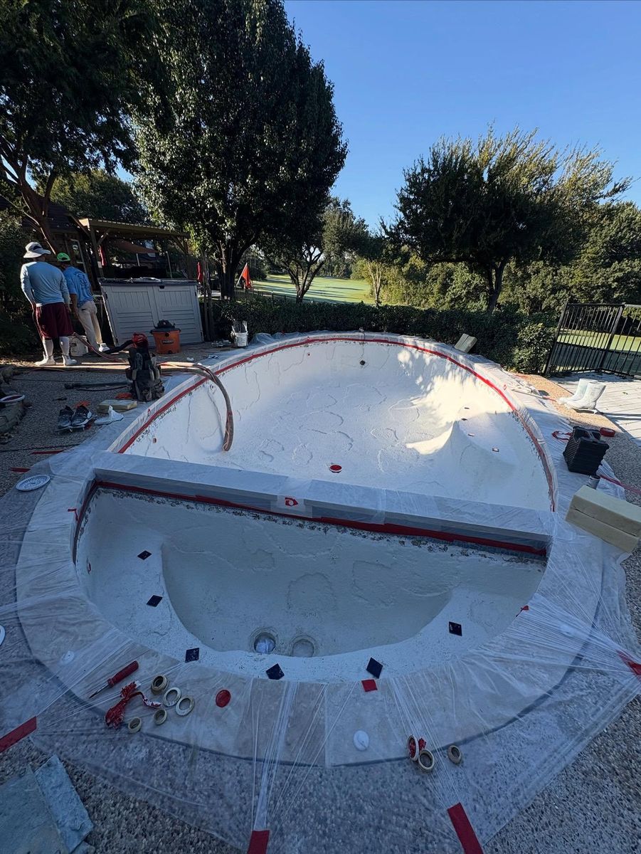 Pool Remodeling for Hernandez Pool Plaster in Grapevine, TX