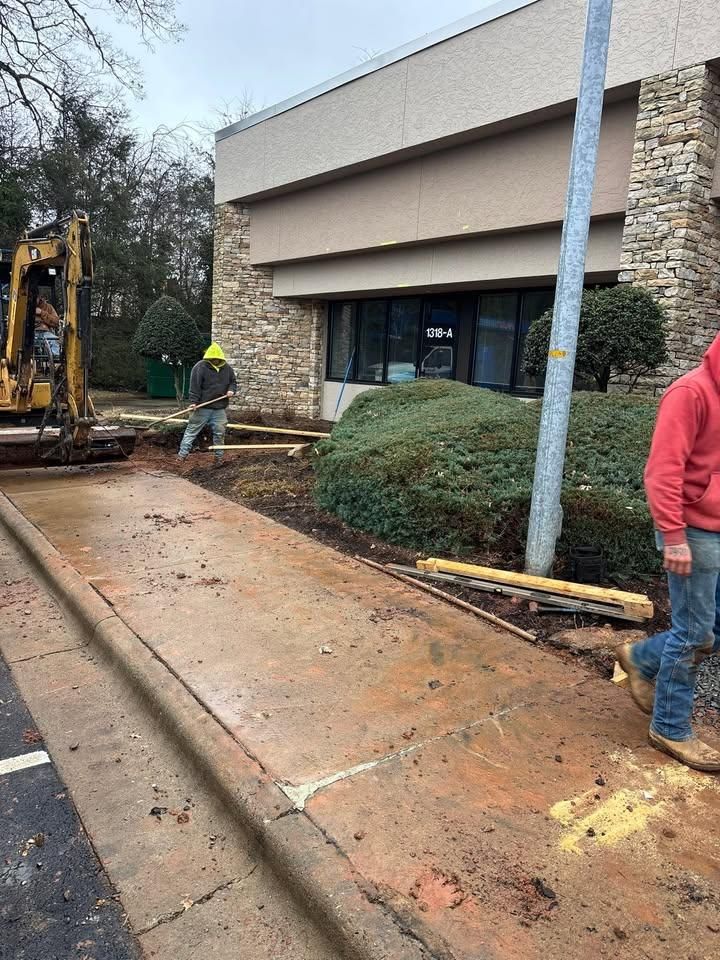 Grading & Excavating for Bass Concrete LLC in Weaverville, NC