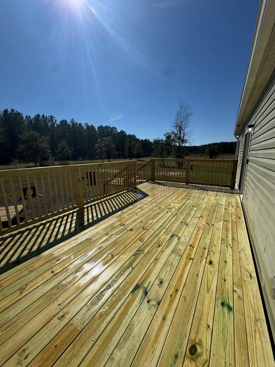 Deck and Patio Installation for C&G Fencing and Outdoor Services in Pensacola, FL