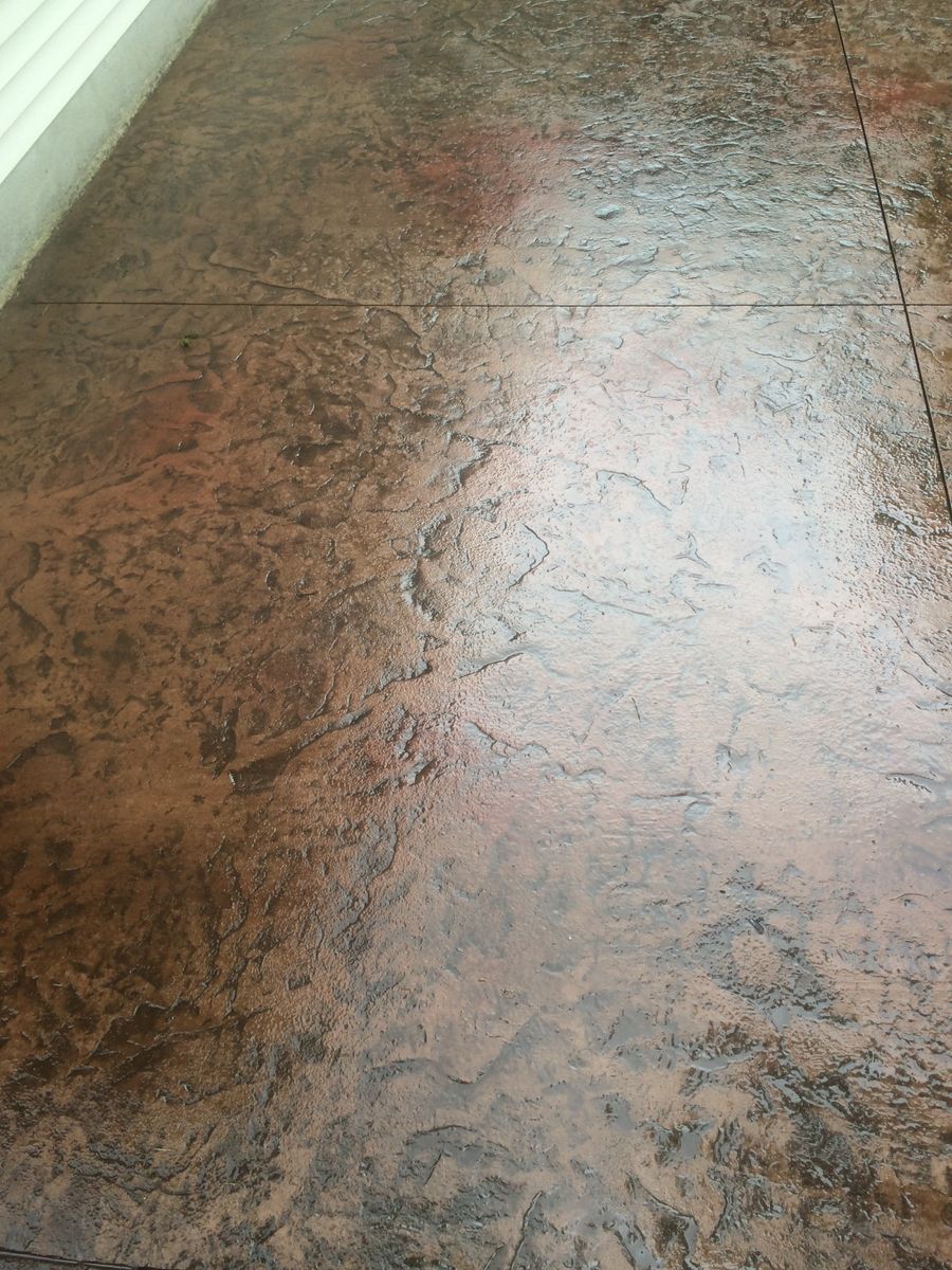 Stamped Concrete Installation for Lake Erie Companies in Grand River, OH