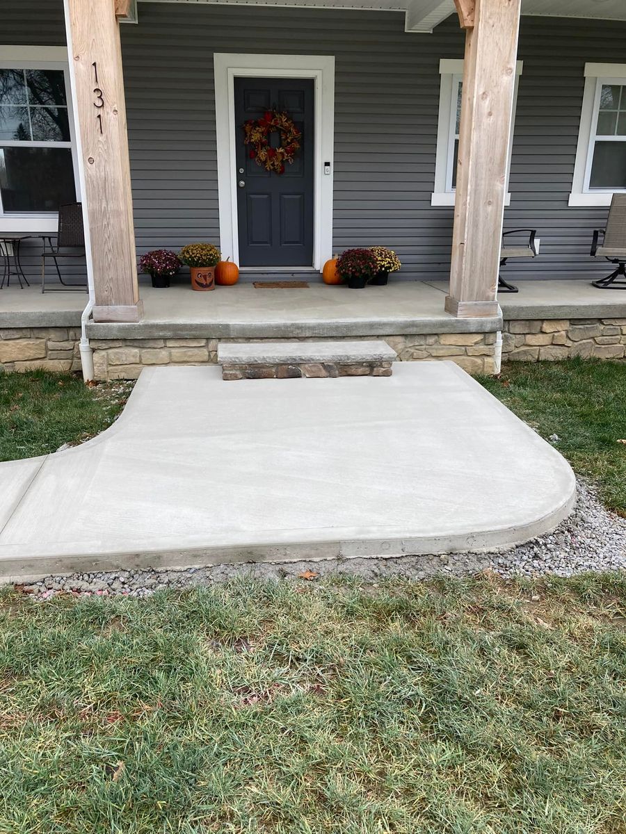 Concrete Stamping for Cory Boes Construction and Masonry, LLC in Upper Sandusky, OH