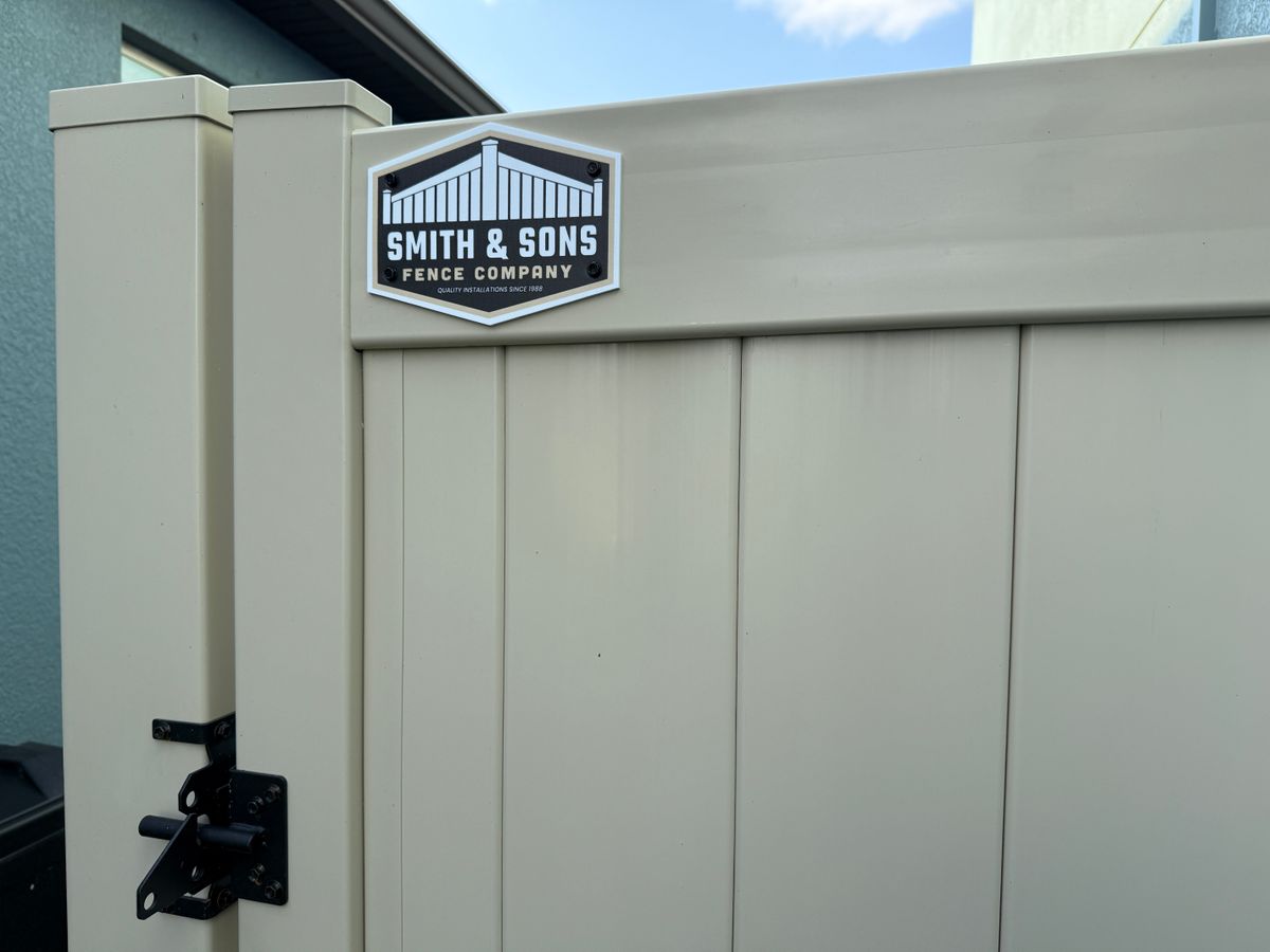 Gate Installation for Smith & Sons Fence Company in Riverview, FL