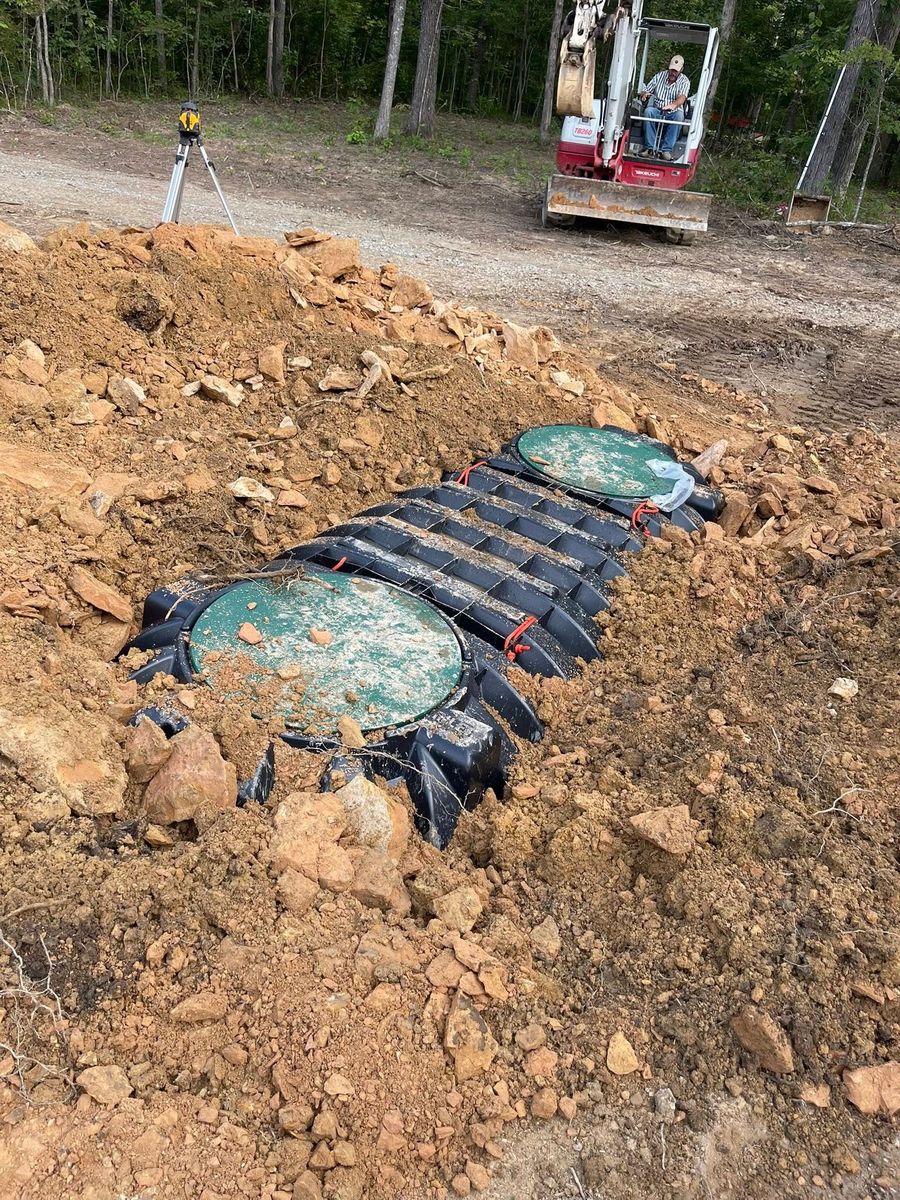 Septic System Installation for Loshbough Excavating in Crossville, TN