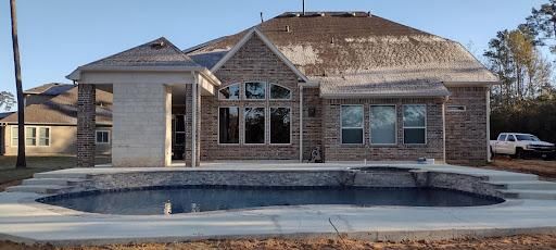 Custom Pool Design for Out Back Pool and Spa Creations in The Woodlands, TX