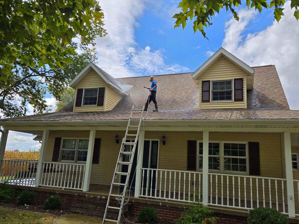 Roof Cleaning for Haskett Pro-Wash LLC in Newton, IL