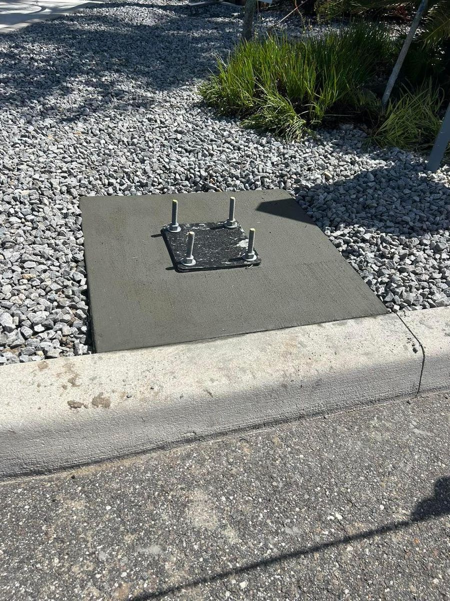 Bollards for Green Hammer Concrete in Palm Bay, Florida