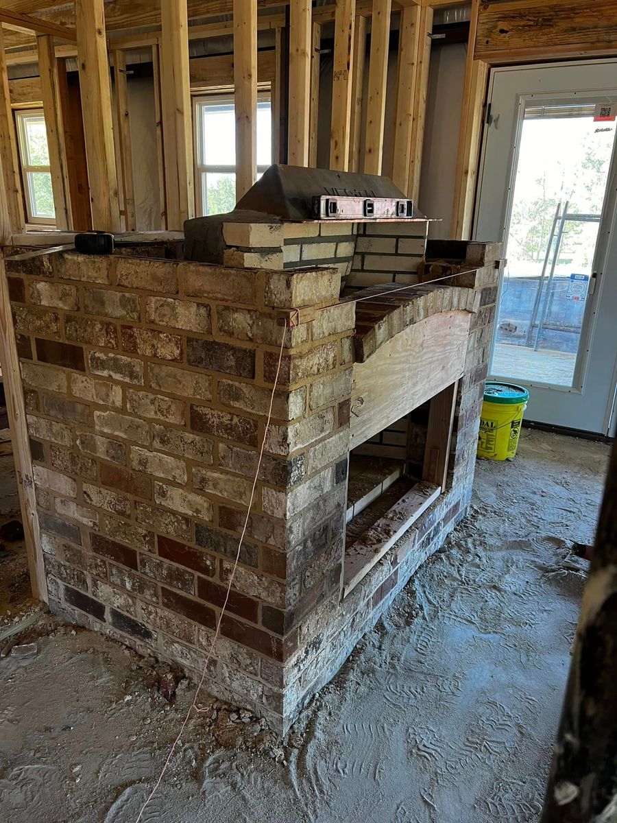 Fireplace Installation for Black River Masonry in Kosciusko ,  MS