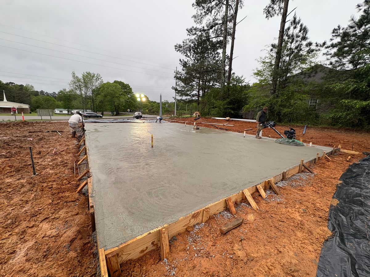 Concrete for Allred Construction in Heflin, AL