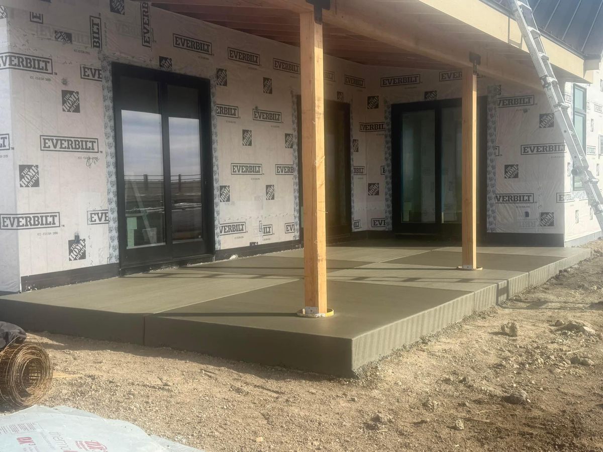 Stamped Concrete Installation for Dittus Construction in Loveland, CO