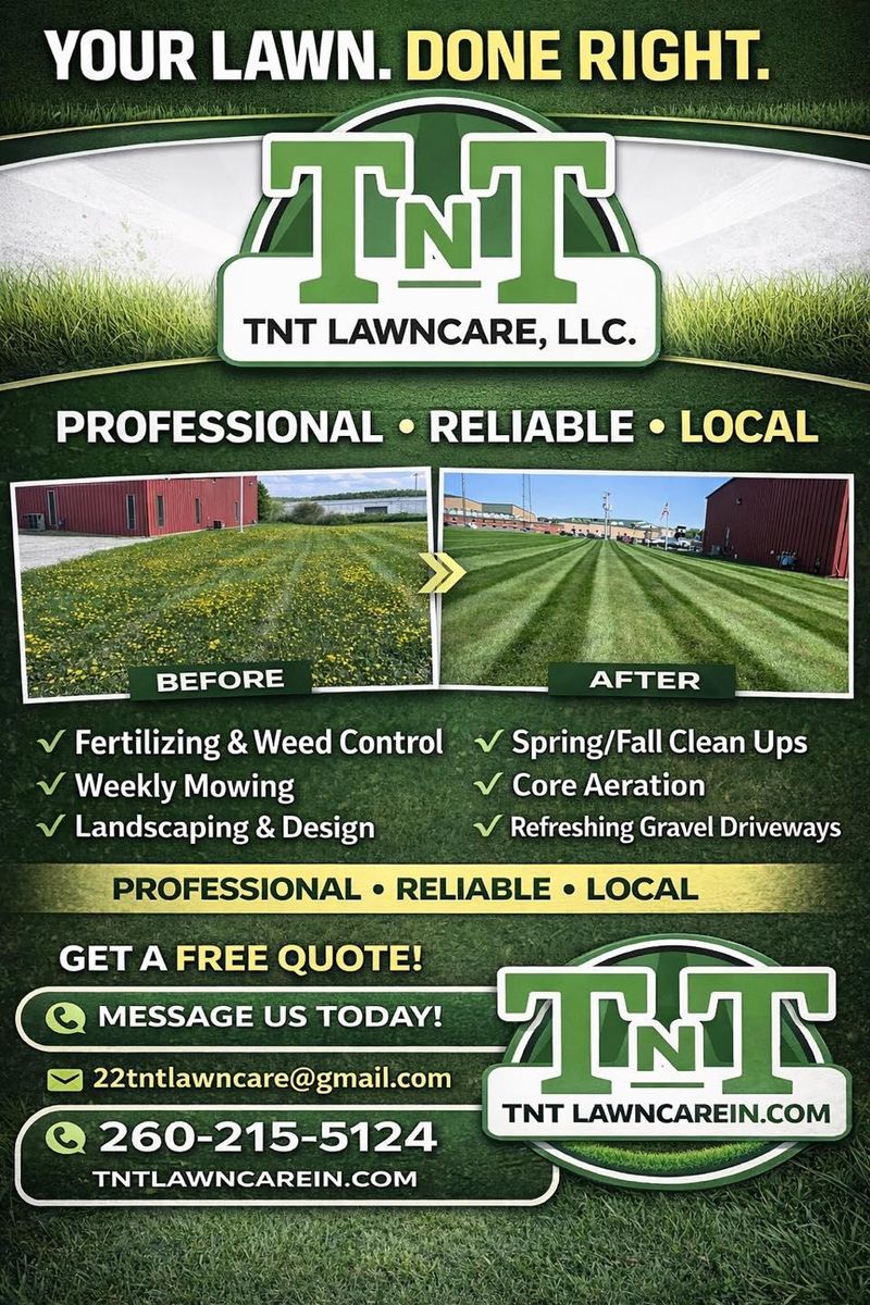 Fall Clean Up for TNT Lawn Care in Wolcottville, IN