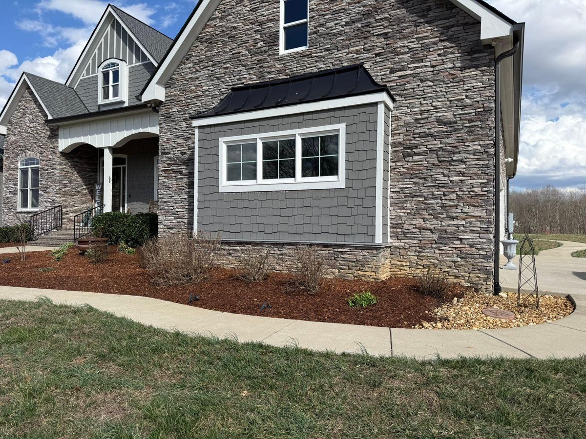 Mulch Bed Installation and Renovation for Foxlan Landscapes in Fairview, TN