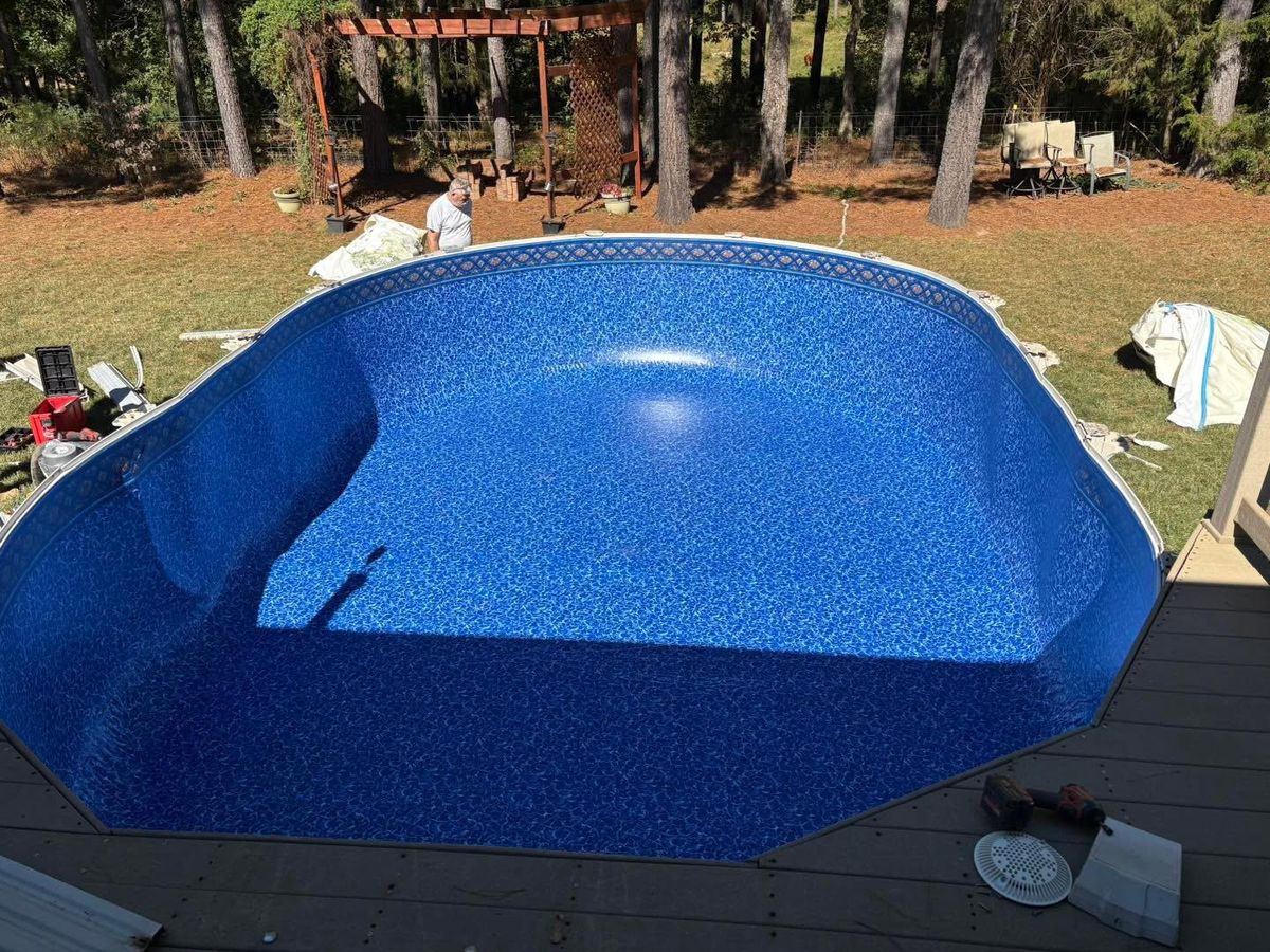 Inground Swimming Pool Builds for Passmore Construction LLC in Dallas, NC