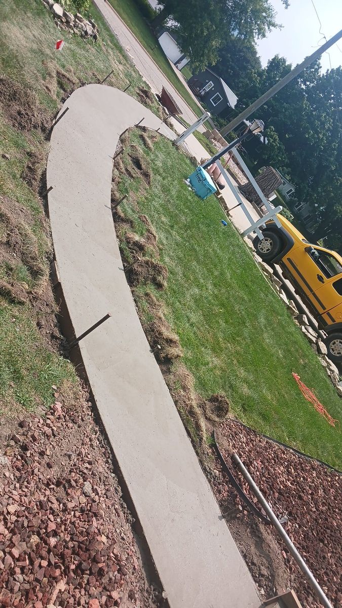 Sidewalk Installation for Advanced Level Pro LLC in Hillsboro,  WI