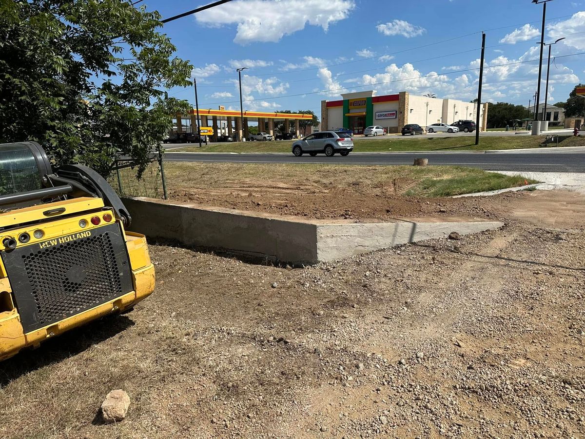 Retaining walls for CrossCut in Kempner, TX