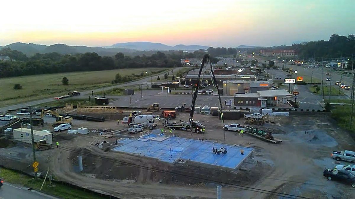 Boom Pumping for Williams Concrete Pumping in Knoxville, Tennessee