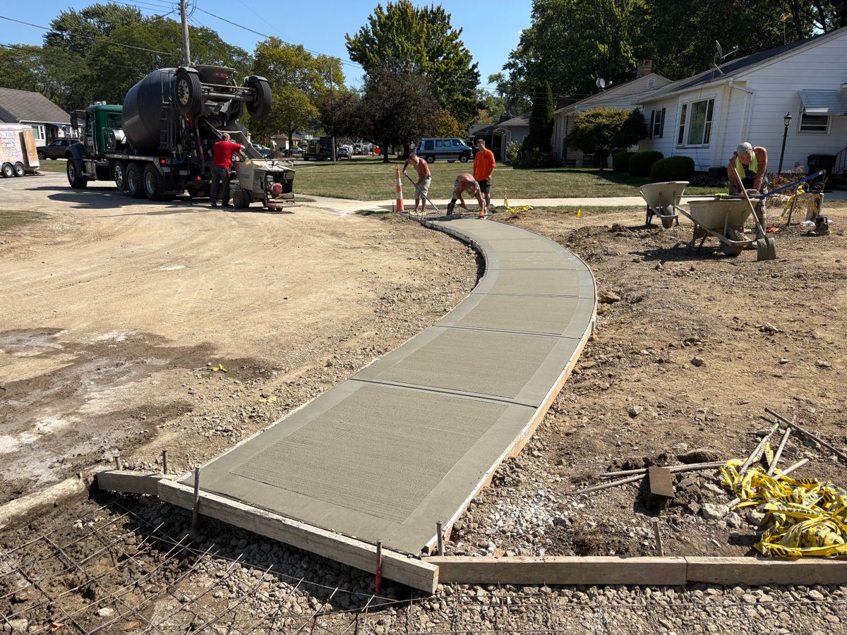 Concrete Slab Construction for Concrete Pros, LLC in Lorain, OH