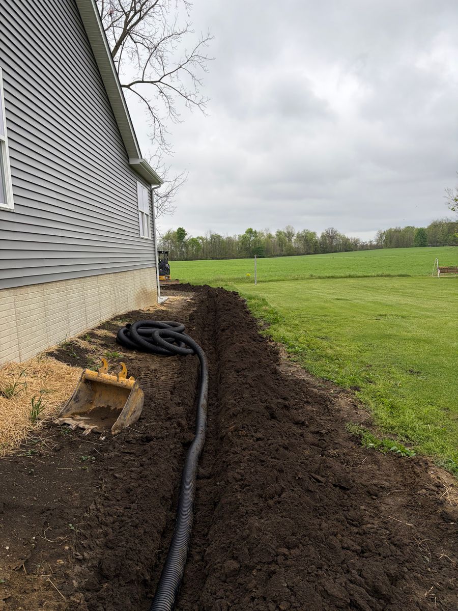 Downspouts/ drainage for Murray Excavation & Site services in Sunbury, OH