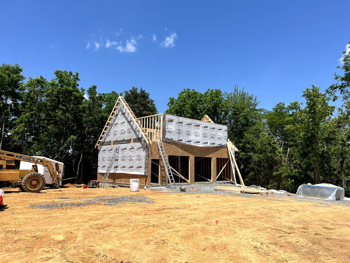 Framing for Rockbridge Home and Barns in Rockbridge County, VA