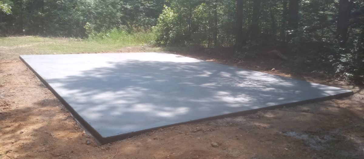 Concrete Slab Construction for OBH Concrete LLC in Lusby, MD