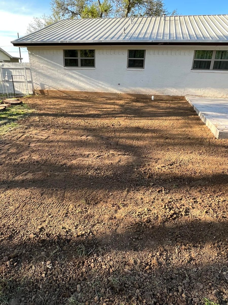 Dirt Work for D&D Custom Services in Jacksboro,  TX