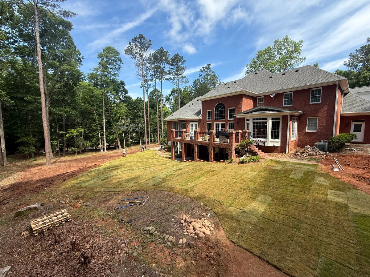 Sod Installation for Dirt Pro Land Solutions in Fayetteville, GA