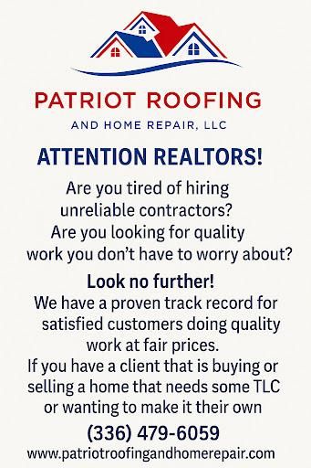 Roofing Replacement for Patriot Roofing and Home Repair, LLC in Lexington, NC