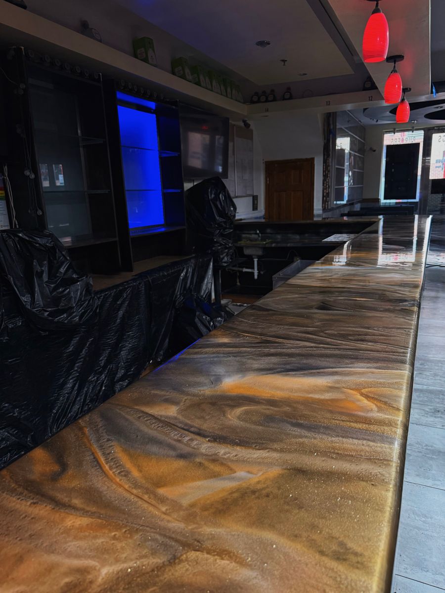 Custom Epoxy Countertops for Lone Wolf Coatings in Philadelphia, PA