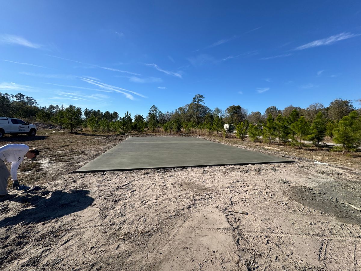Concrete for Cameron Enterprises in Live Oak, FL