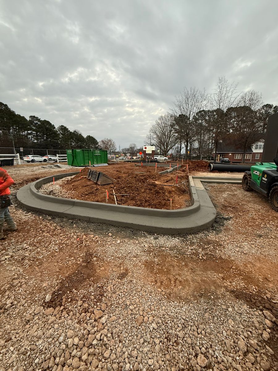 Curb and Gutter for 360 Grading and Concrete in Bremen, GA