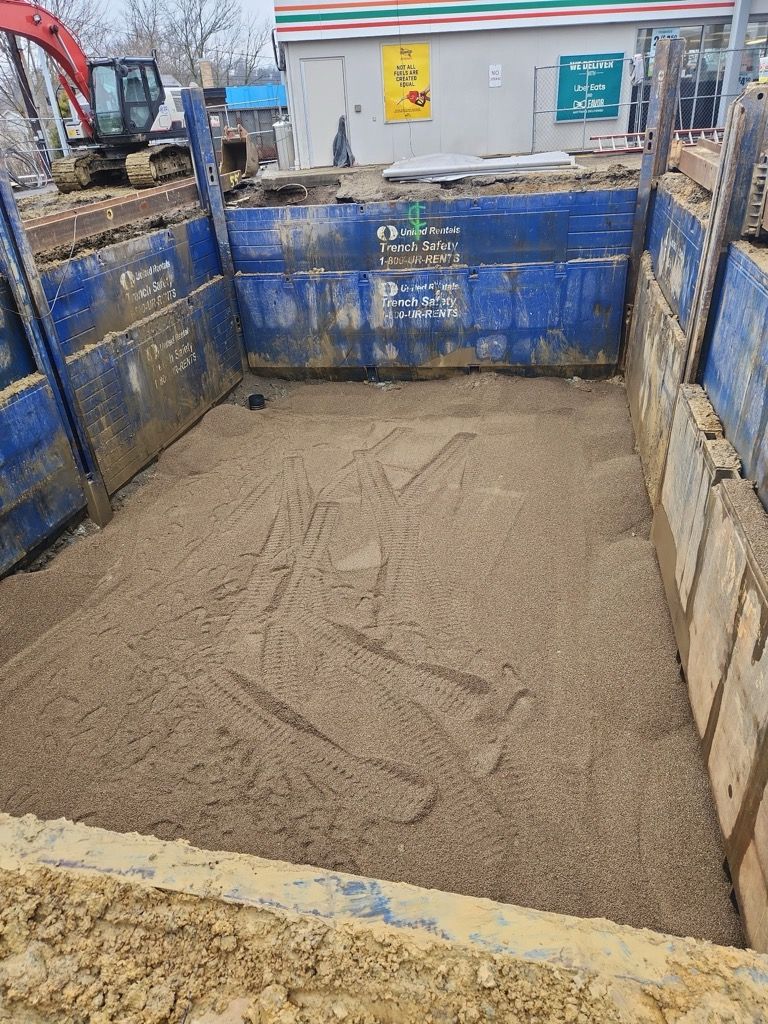 Foundation Excavation for Cox's Ag Services, LLC in Evans City, PA