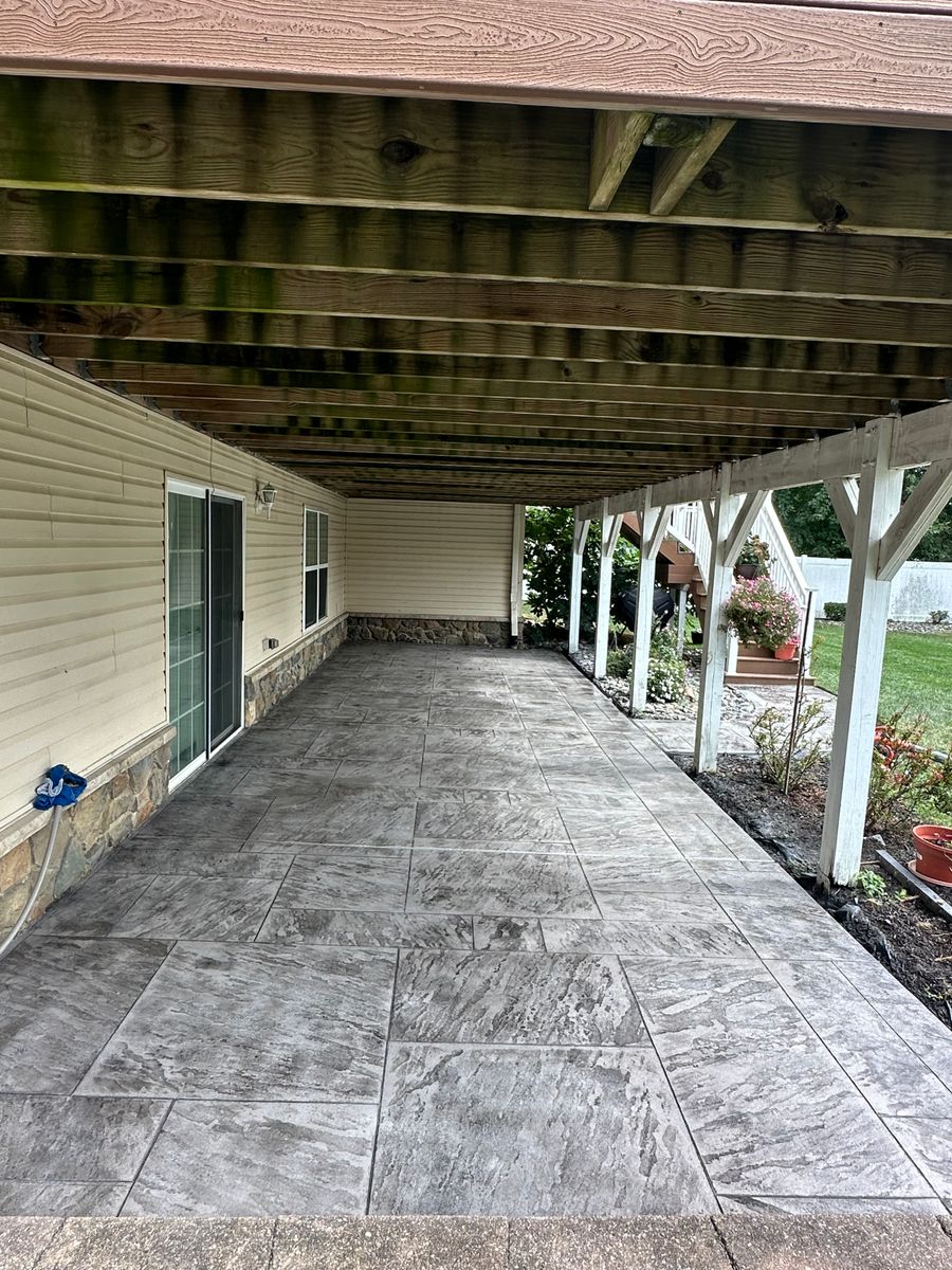 Patio Design & Installation for GV Concrete LLC in Cherry Hill Township, NJ