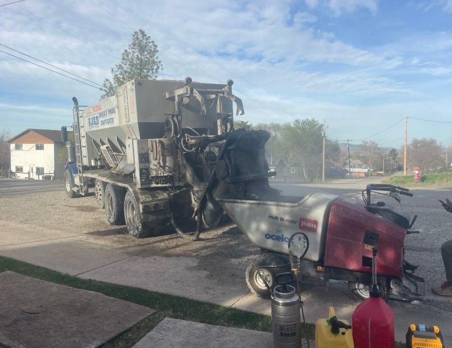 Fresh Concrete mixed and poured on site for Ward Mobile Pour Concrete in Tremonton, UT