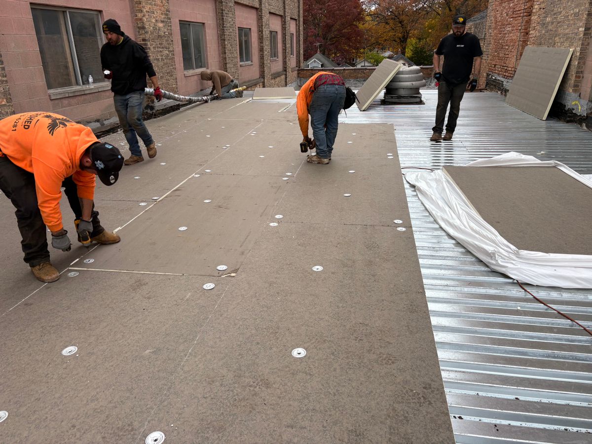 Single ply system replacements. for Watershed Commercial Roofing L.L.C in Hesperia, MI